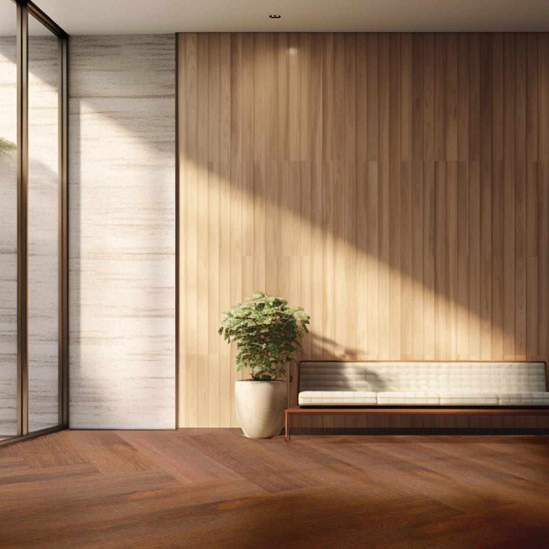 RF Richmond SPC Herringbone — Mahogany